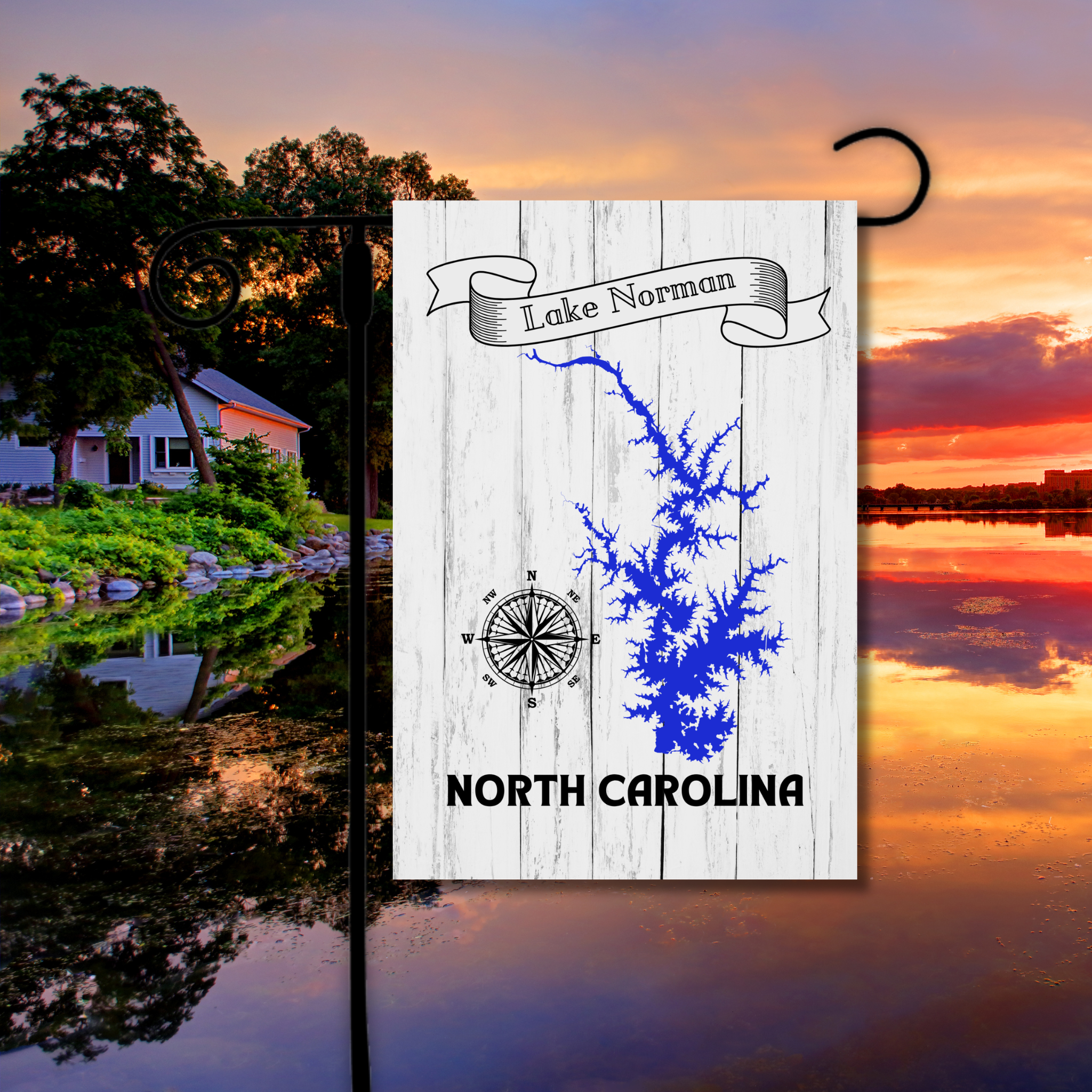 Lake Norman Garden Flag